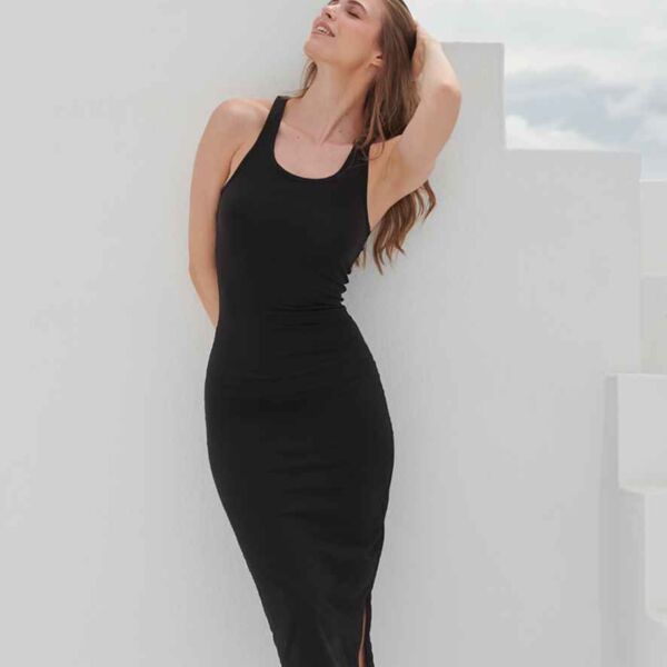 SF Clothing Ladies Racer Back Midi Dress Thumbnail