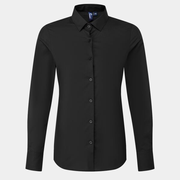 Women’s long sleeve ‘Recyclight’ poplin shirt Thumbnail