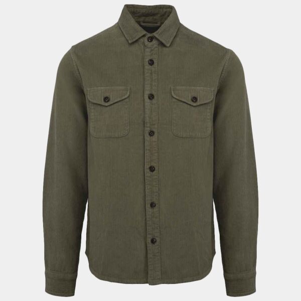 Spasso Faded Corduroy Overshirt Thumbnail