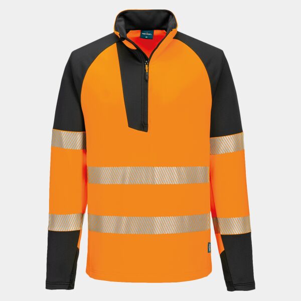 PW3 Hi-vis ¼-zip sweatshirt (T172) Thumbnail