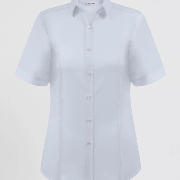 Disley Megan Oxford Blouse - Short Sleeve Thumbnail