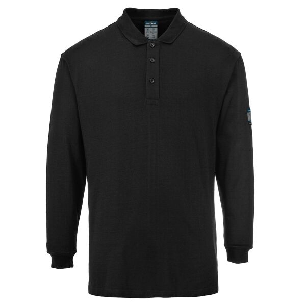 Portwest Modaflame Knit FR Long Sleeve Polo Shirt Thumbnail