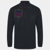 Henbury Unisex Long Sleeve Coolplus® Piqué Polo Shirt Thumbnail