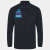 Henbury Unisex Long Sleeve Coolplus® Piqué Polo Shirt Thumbnail