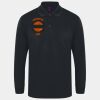 Henbury Unisex Long Sleeve Coolplus® Piqué Polo Shirt Thumbnail