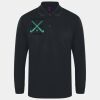 Henbury Unisex Long Sleeve Coolplus® Piqué Polo Shirt Thumbnail