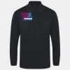Henbury Unisex Long Sleeve Coolplus® Piqué Polo Shirt Thumbnail