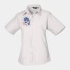 Premier Ladies Short Sleeve Poplin Blouse Thumbnail