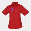 Premier Ladies Short Sleeve Poplin Blouse Thumbnail