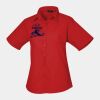 Premier Ladies Short Sleeve Poplin Blouse Thumbnail