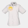 Premier Ladies Short Sleeve Poplin Blouse Thumbnail