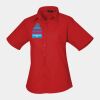 Premier Ladies Short Sleeve Poplin Blouse Thumbnail