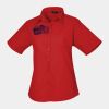 Premier Ladies Short Sleeve Poplin Blouse Thumbnail