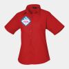 Premier Ladies Short Sleeve Poplin Blouse Thumbnail