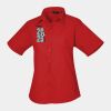 Premier Ladies Short Sleeve Poplin Blouse Thumbnail