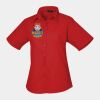 Premier Ladies Short Sleeve Poplin Blouse Thumbnail