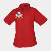 Premier Ladies Short Sleeve Poplin Blouse Thumbnail