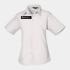 Premier Ladies Short Sleeve Poplin Blouse Thumbnail
