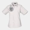 Premier Ladies Short Sleeve Poplin Blouse Thumbnail