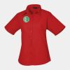 Premier Ladies Short Sleeve Poplin Blouse Thumbnail