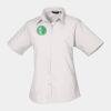 Premier Ladies Short Sleeve Poplin Blouse Thumbnail